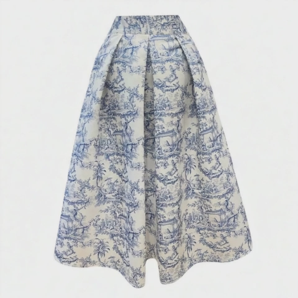 SARTORIA GONNA TOILE BLU