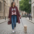 SOUTHLAB PULL ROMBI MOHAIR BORDEAUX