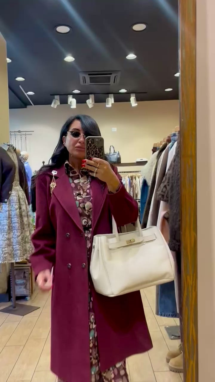 VICKYMOOD CAPPOTTO OVER BORDEAUX