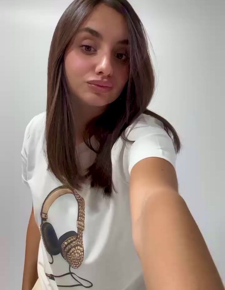 JETAIME T-SHIRT CUFFIA GOLD