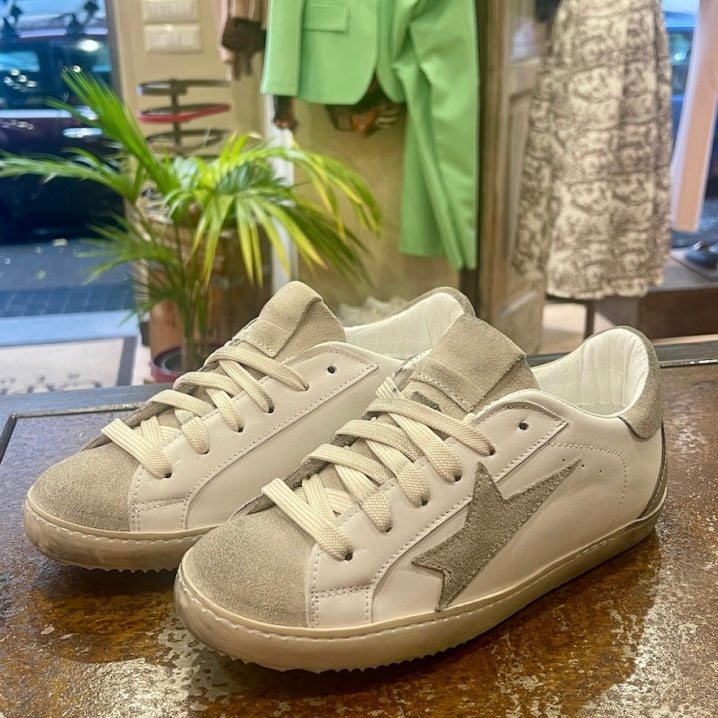 NAPOLI SNEAKER GOLDEN WHITE GREY